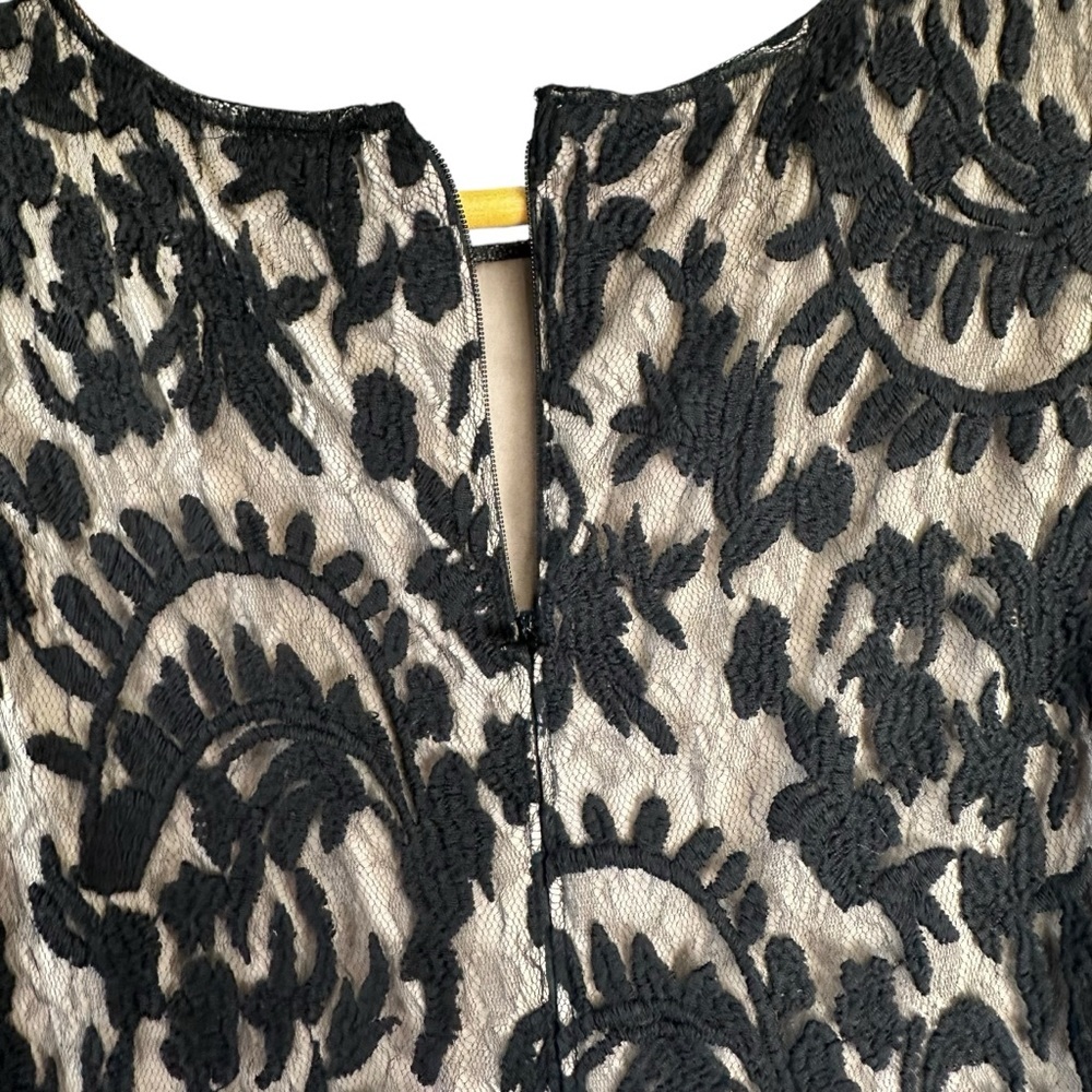 Adrianna Papell Women's Black Long Dress Wedding Guest Evening Gown size 4 - Picture 6 of 15